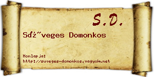 Süveges Domonkos névjegykártya