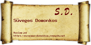 Süveges Domonkos névjegykártya